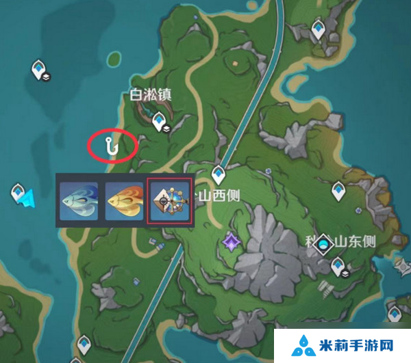 原神灰河渡手钓鱼地点分布图 灰河渡手精炼材料钓鱼点位攻略[多图]